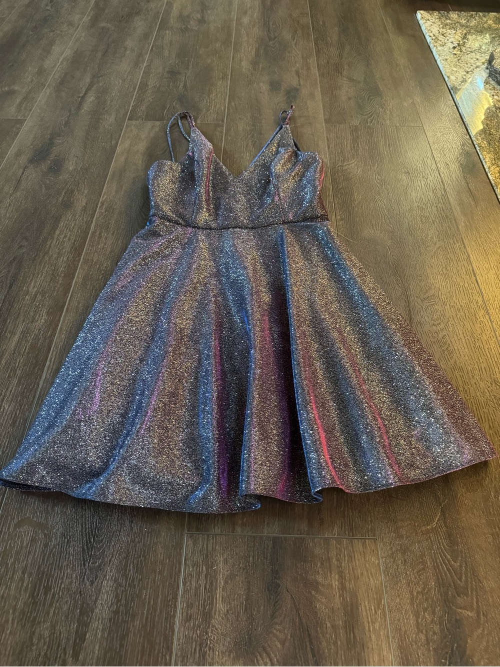 Sparkle Multicolor Fit-and-Flare Dress